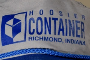 Cappello Hoosier Contenitore Richmond Indiana Berretto Snapback Usa Blu Vintage - Foto 1 di 8