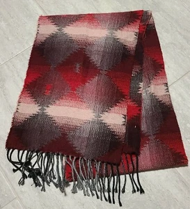 cejon aztec pattern scarf , Made In Italy, red - Picture 1 of 4