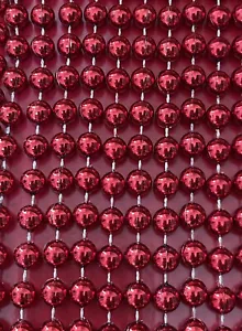 72 feet RED Bead Garland 18 feet each total 4 strings For Christmas Tree Decor - Picture 1 of 3