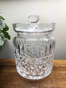 WATERFORD CRYSTAL LISMORE BARATTOLO BARILE CON COPERCHIO caramelle biscotti barattolo - Foto 1 di 10