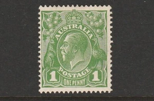 1926 KGV SMW PERF 14 1d GREEN "MINT UNHINGED" SG 86 FRESH - Picture 1 of 2