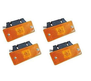 4stk. LED 24V Positionsleuchte Umrissleuchte Begrenzungsleuchte LKW PKW Gelb - Bild 1 von 10