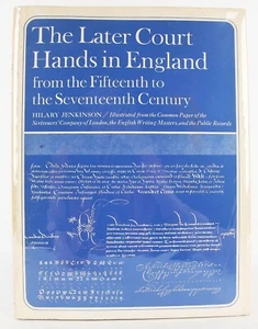 Later Court Hands in England 1969 Frederick Ungar VG+ No Portfolio of Plates - Imagen 1 de 11