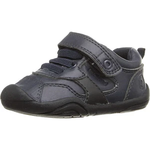 NEW pediped Baby Grip N Go Franklin Navy Leather Comfort Active Dress Sneakers - Picture 1 of 3