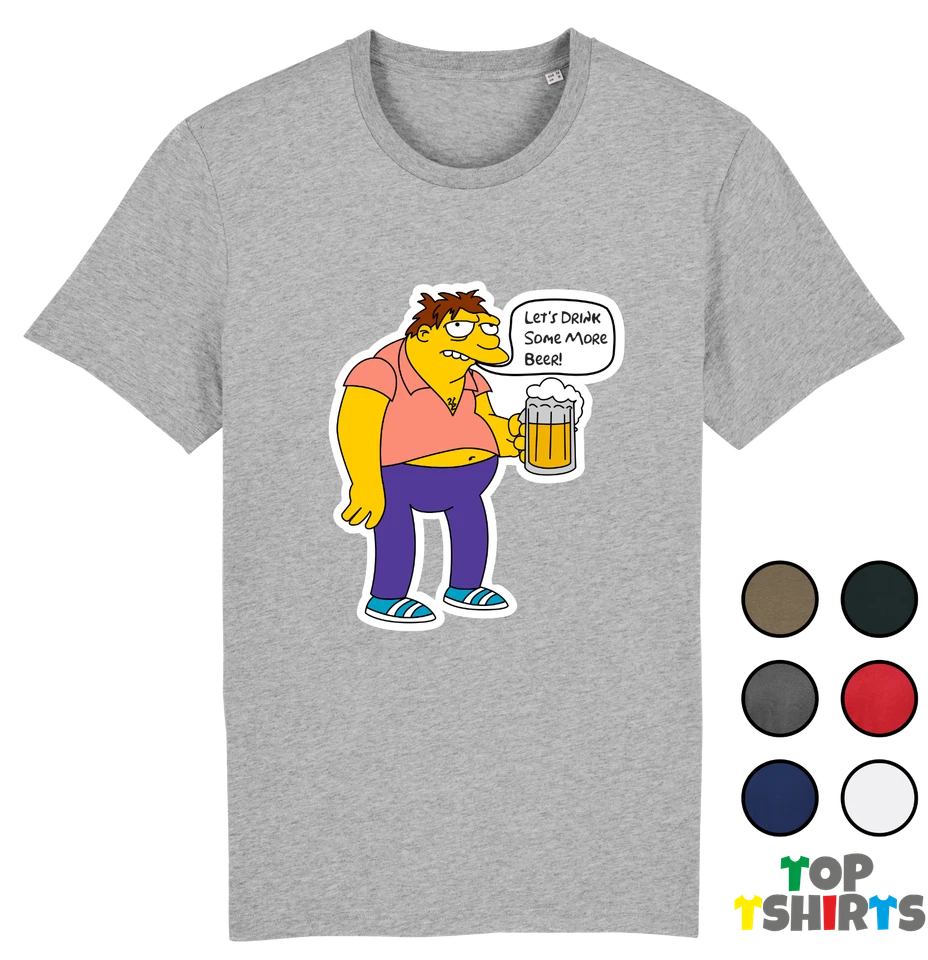 UNEEK Divertente Barney Gumble Beer Lover I Simpson Scherzo TShirt Burp Top Homer Belch