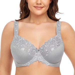 Bra Lingerie Full Cup Side Support Underwired Non Padded Bras 32-54 CD/DDEFG/GGH - Picture 1 of 33