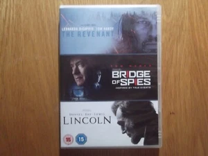 THE REVENANT + LINCOLN + BRIDGE OF SPIES 3 DVD SET - Excellent Condition - Picture 1 of 2