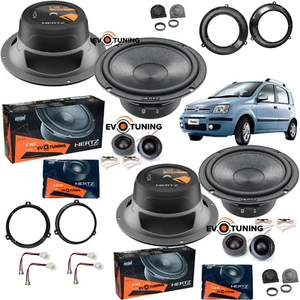 Kit 8 Casse Altoparlanti Hertz C165+C26OE ANT+POST per Fiat Panda 169 + Griglie - Foto 1 di 24