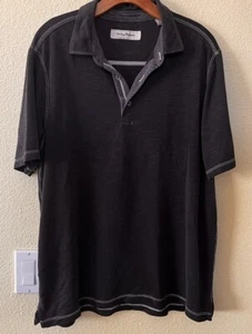 Polo Tommy Bahama Hombre Negro Jaspeado Talla L - Modal - Imagen 1 de 6