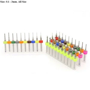 0.1-3.0mm Tungsten Carbide Micro Mini Drill Bits for PCB CNC Dremel Rotary Tools - Picture 1 of 11