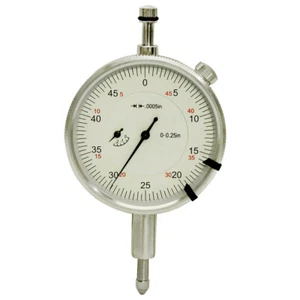 Precision 0.25" Dial Test Indicator Gauge 0.0005" GRADUATION LUG BACK Pointer - Picture 1 of 4