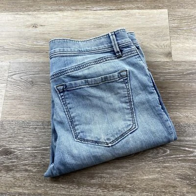 Pantalones de mezclilla para mujer ANN TAYLOR LOFT relajados ajustados tiro medio azules talla 28/6 Foto 1 de 4