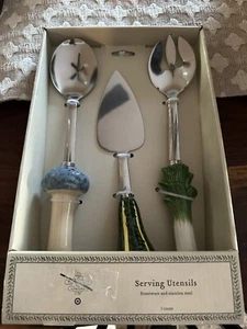 2024 John Derian Target 3-teiliges Steinzeug Edelstahl Besteck Set Servierbesteck - Bild 1 von 1