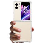Ustiya Case For Oppo Find N2 Flip Clear Pc Acrylic Four Corners Protective Cover
