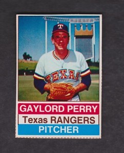 1976 Hostess Baseball Card #4 Gaylord Perry Texas Rangers Vintage Original HOF