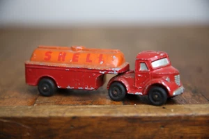 Vintage SHELL Motor Oil Toy Semi Truck Tanker Metal Promo model RARE gas station - Picture 1 of 8