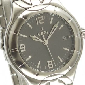 EBEL Type E Quarzuhr. 38mm Gehäuse. Graues Zifferblatt. 30M Wasserdicht. Datum. herren`s - Bild 1 von 9