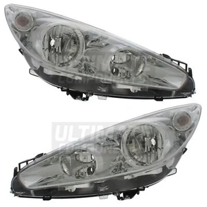Peugeot 308 Headlights Hatchback 2011-2014 Halogen Headlamps 1 Pair Left & Right - Picture 1 of 12