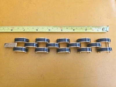 Lele Sadoughi 7 3/4" Braclet Gold Plated & Onyx Stone  Braclet  - Image 1 of 4