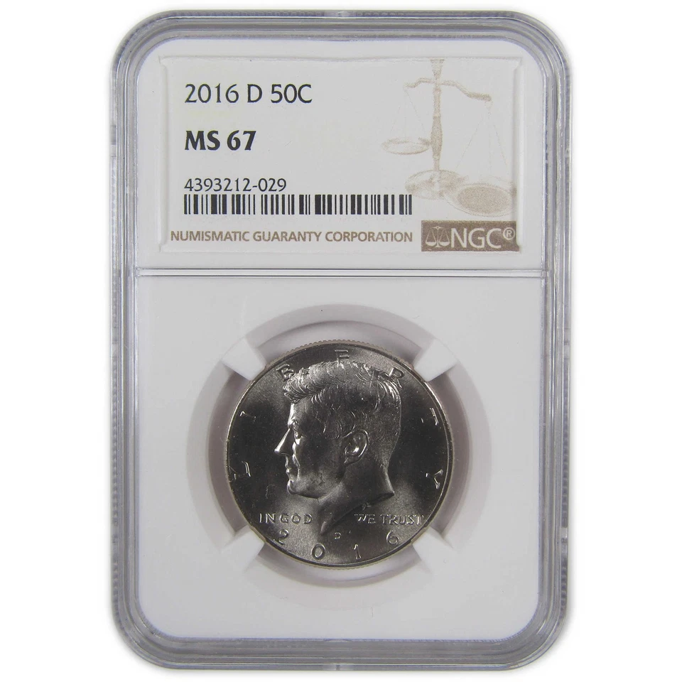 2016 D Kennedy Half Dollar MS 67 NGC Clad Uncirculated 50c SKU:CPC9759 - Image 1 of 4
