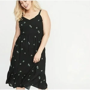 Old Navy Women's XL Cami Sundress Dress Smocked Back Daisy Floral Print - Picture 1 of 6