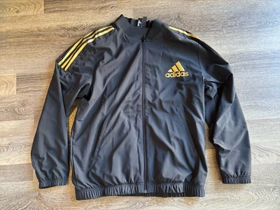Chaqueta de fútbol Adidas color LAFC negra y dorada talla grande Foto 1 de 3