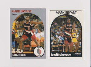 2 GREAT PICTURE BASKETBALL CARD MARK BRYANT PORTLAND TRAIL BLAZERS VS. LAKERS - Picture 1 of 2