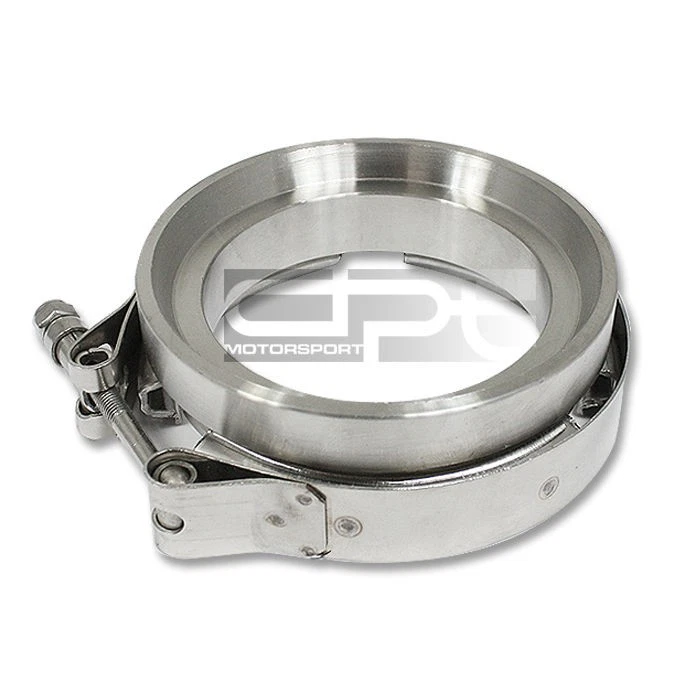 Abrazadera de perno de banda en V inoxidable de 3,25" + brida gt45 turbocompresor colector de compuerta de descarga Foto 1 de 1