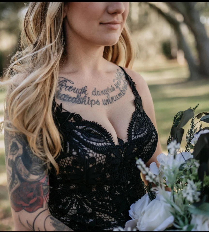 Black wedding dress - Image 1 of 4