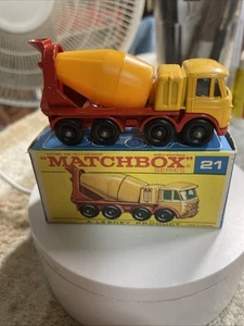 Vintage 1968 MATCHBOX 21D FODEN CONCRETE TRUCK Mint Condition New Old Stock - Picture 1 of 15