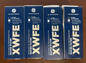 4 X Genuine GE XWFE Refrigerator Filter,  Sealed, W/ CHIP - Picture 1 of 6