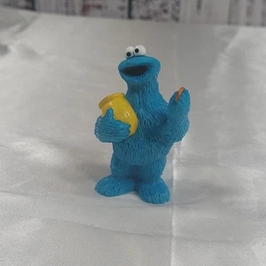 Sesame Street Tyco Cookie Monster Figure with Cookie & Jar 3'' Tall - Picture 1 of 6