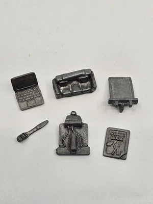 CLUE Big Bang Theory Board Game Replacement Metal Tokens "Misdeeds" Full Set - Image 1 of 3