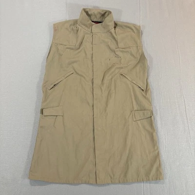 Drifire FR Flight Jacket Sleeveless Cutoff Sz M/L Khaki USA Military READ - Image 1 of 4