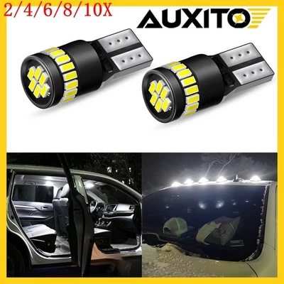 CANBUS T10 Car Bulbs Led Error Free COB SMD Xenon White W5w 501 Side Light 2/10x - Image 1 of 4
