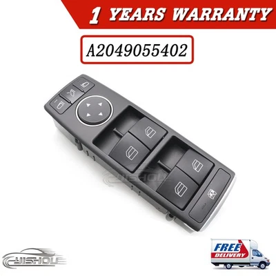 Interruptor maestro de ventana para MERCEDES C200 C280 C300 C63AMG E300 E400 A2049055402 Foto 1 de 4
