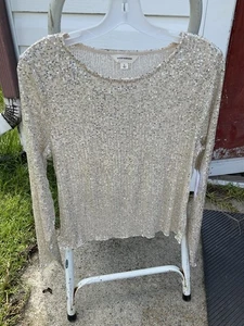 Camiseta adornada con top tejido de lentejuelas Lucky Brand para mujer - Imagen 1 de 15