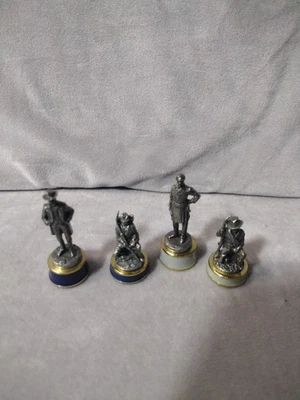 Lote de 4 piezas de ajedrez Franklin Mint Foto 1 de 4