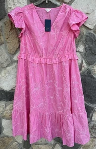 Vestido Crown & Ivy Midi 2X Bordado Boho Femenino Derby Brunch Invitada Boda - Imagen 1 de 5