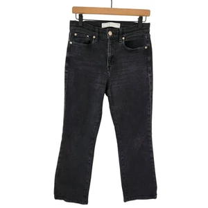 NUOVO AYR The Pop Jeans Nero Gamba Dritta Pantaloni Denim Donna 28S - Foto 1 di 9
