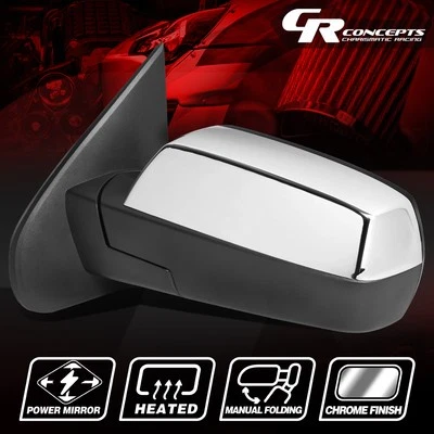 ESPEJO RETROVISOR IZQUIERDO CROMADO + CALEFACCIÓN REMOLQUE PARA SILVERADO/SIERRA 2014-2018 Foto 1 de 4