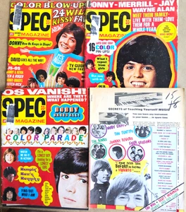 1 Hit Parader Oct 1967 & 3 Spec Magazines 1972 - Foto 1 di 5