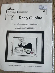 Calico Crossroads Kit Gatti Punto Croce Contati Gatti Sigillati Nuovo Kitty Cuisine - Foto 1 di 4