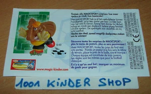 KINDER S53 S-53 MAGICSPORT BPZ BE BELGIUM BENELUX BNL - Photo 1/1