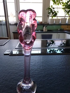 Vase Glas rosa - Bild 1 von 4