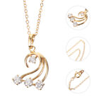 Shape Arch Shape Zircons Blooming Dangling Necklace
