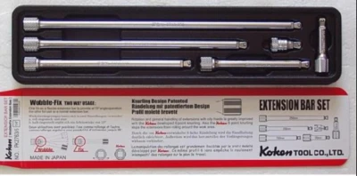 KOKEN PK2763/6 Wobble-Fix Extension Bar 1/4 Inch Set of 6 with ABS Tray - Image 1 of 2