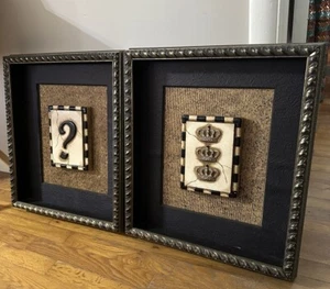 Paragon Picture Gallery Framed and Matted Tile Art Print Decor Classic Crowns 3D - Picture 1 of 10