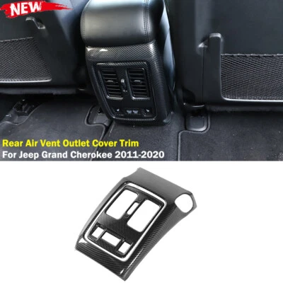 For Jeep Grand Cherokee 2011+ Carbon Fiber Rear Air Vent Outlet Cover Trim Decor - image 1 of 4