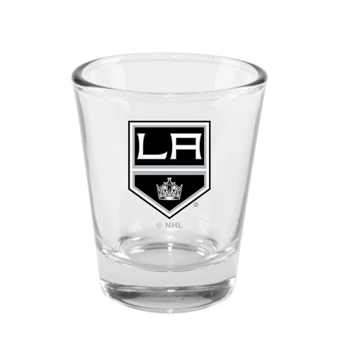 Los Angeles Kings 2 Ounce Clear Shot Glass [NEW] NHL Drink Pint Glass Bar Cover